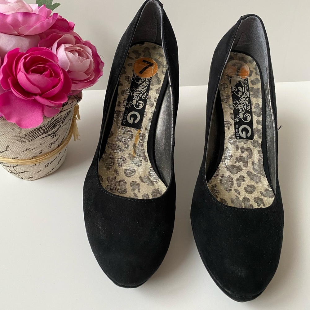 Guess black heels 7